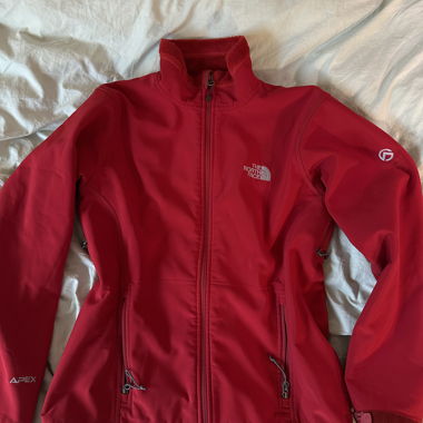 red The North Face jacket