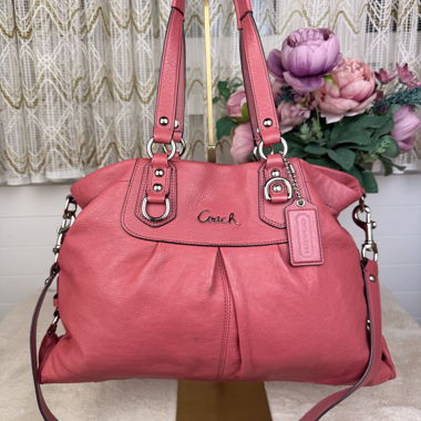Borsa tote Coach Ashley rosa 100% originale