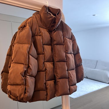 Magnifique veste d'hiver bronze taille unique