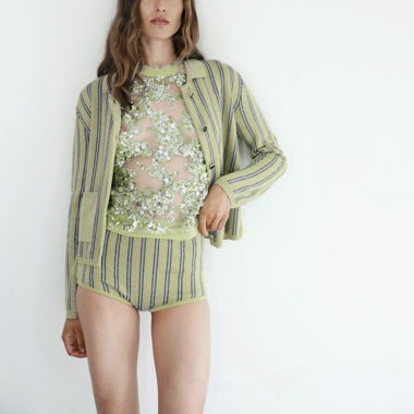 Baum und Pferdgarten green sequin top