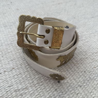 White Golden Appenzell Belt