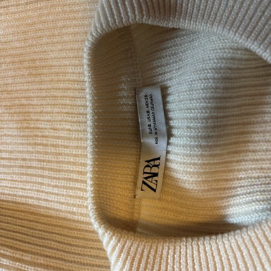 ZARA knit cream sweater