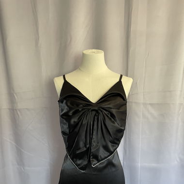 Black Satin Dress 