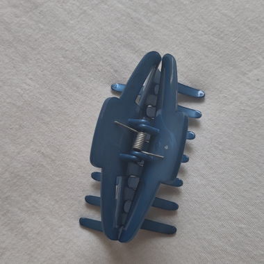 Molla per capelli blu madreperla