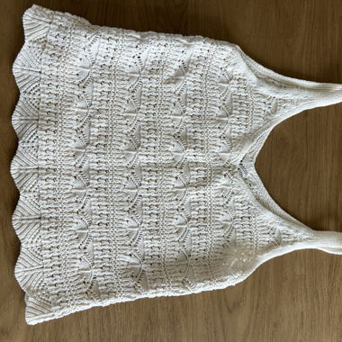 Ecru Knit Top