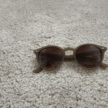 Rayban Sonnenbrille, braun/beige mit Etui