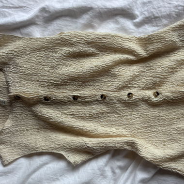 Beige Sleeveless Top
