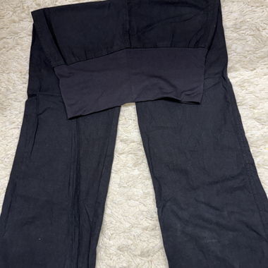 Schwarze High-Waist-Hose