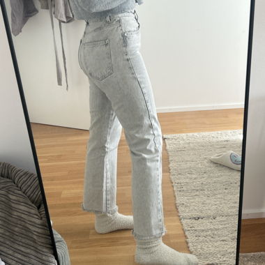 Mom Jeans grau, 38