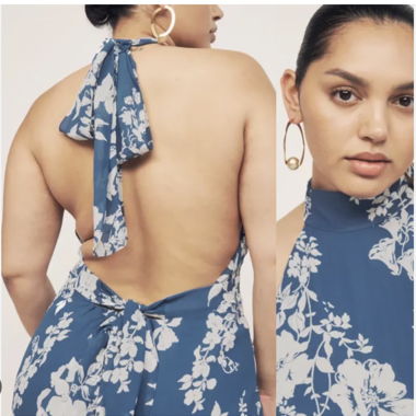 Robe Reformation dos ouvert 100% Viscose