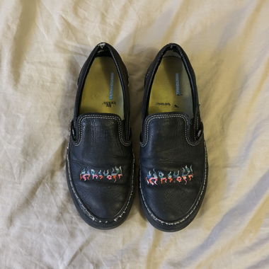 Vans noirs en cuir