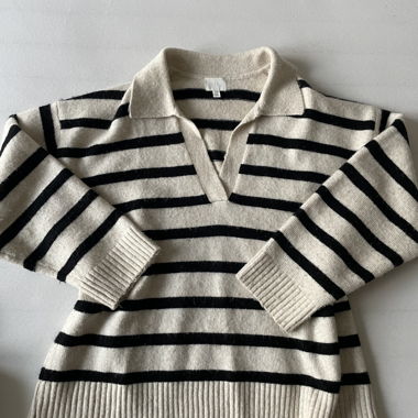Maglione a righe