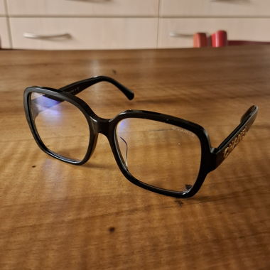 Quadratische CHANEL Blue-Light-Brille