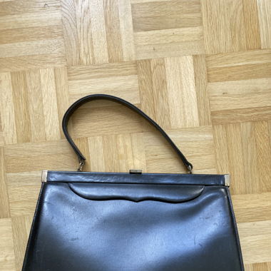Sac vintage cuir noir