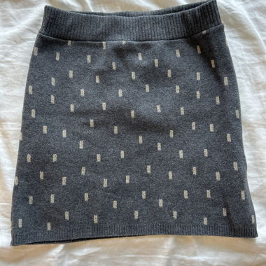 Jupe gris chiné