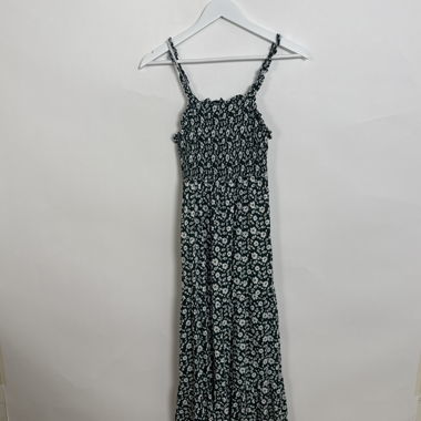 Abito maxi smock floreale