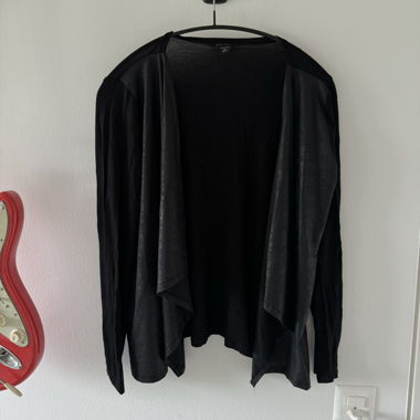 black cardigan