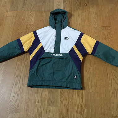 Giacca Windbreaker Starter Verde Giallo L