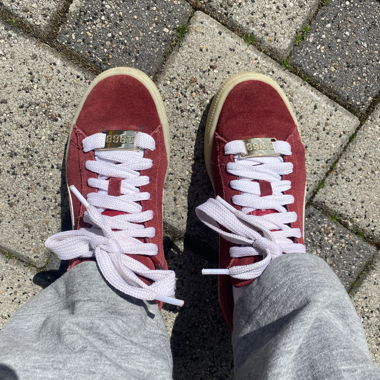 Puma Wildleder Bordeaux