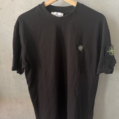 Stone-Island T-Shirt schwarz