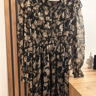 Winter Dress with Floral Pattern