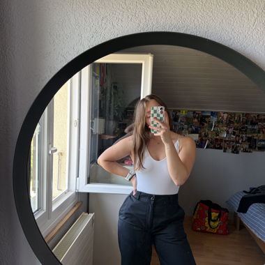 White backless bodysuit