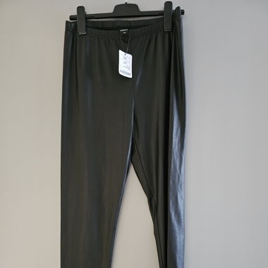Schwarze Leggings in Lederoptik - Grösse XXL