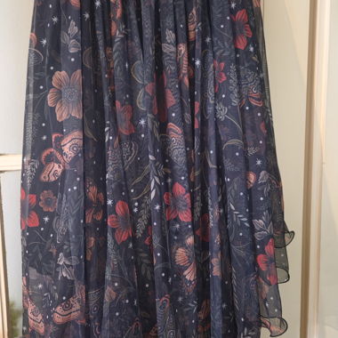 Patterned Tulle Skirt
