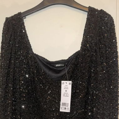 Haut brillant noir 