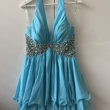 Cocktailkleid mit Sterne und Glitzer Gr. 40