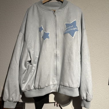Retro Bomberjacke Türkis Grösse L