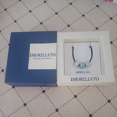 Morellato Halskette silber mit Charms weiss/blau