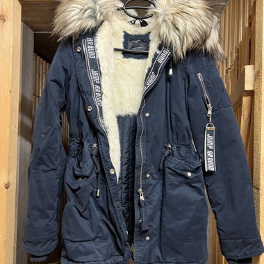 Winterjacke blau