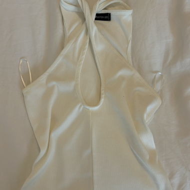 White Racerback Top