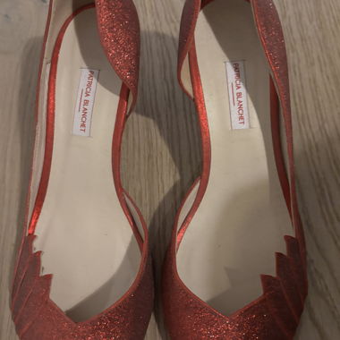 Glitzerrote Pumps Patricia Blanchet