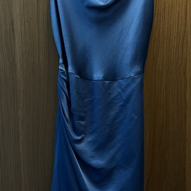 Zara Blue Satin Dress