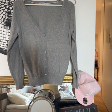 Grey Knit Cardigan