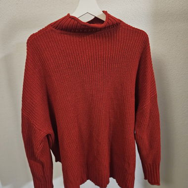 Pull en maille TOPSHOP rouge