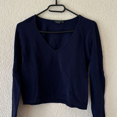 Stradivarius Pullover in marineblau