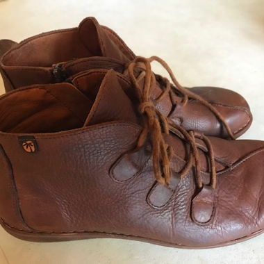 Jungla Leather Ankle Boots Size 38