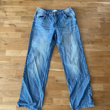 Weite/Baggy Jeanshose blau