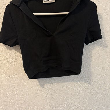 Black Zara Crop Top