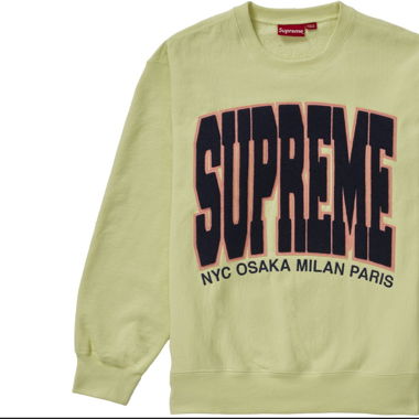 Surpreme Cities Arc Crewneck Pale Lime
