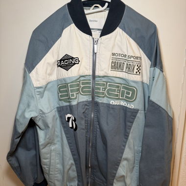 Bershka Denim Racing Jacket