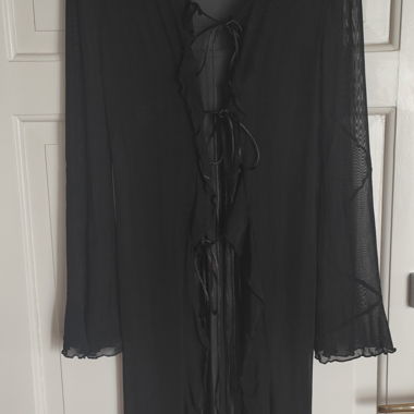 Schwarzes Mesh-Kleid