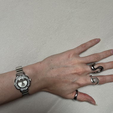 Damenarmbanduhr silber m