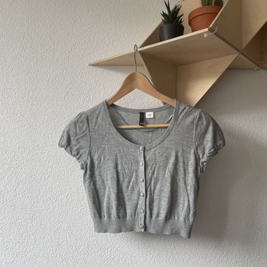 NEUES Crop Top grau 
