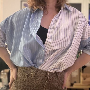 Chemise bicolore