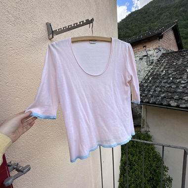 Stefanel knitted cotton top