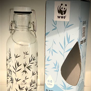 WWF Glass Water Bottle